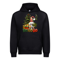 Black Ho Ho Ho Christmas Gnome Urban Hoodie - BundleAndBundleShop