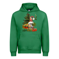 Emerald Ho Ho Ho Christmas Gnome Urban Hoodie - BundleAndBundleShop