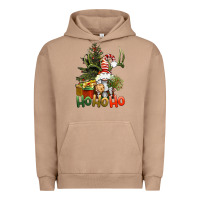 Pigment Burro Ho Ho Ho Christmas Gnome Urban Hoodie - BundleAndBundleShop