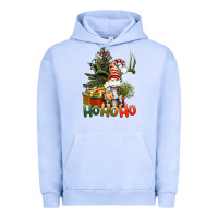Pigment Grape Ice Ho Ho Ho Christmas Gnome Urban Hoodie - BundleAndBundleShop