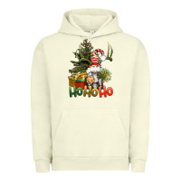 Pigment Pistachio Ho Ho Ho Christmas Gnome Urban Hoodie - BundleAndBundleShop