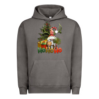 Pigment Tornado Ho Ho Ho Christmas Gnome Urban Hoodie - BundleAndBundleShop