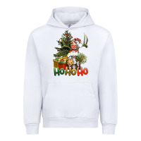 White Ho Ho Ho Christmas Gnome Urban Hoodie - BundleAndBundleShop