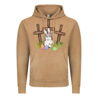 Vintage Camel floral watercolor easter bunny cross Vintage Hoodie - MaliasSmallBusiness