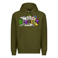 Army Green dentist mardi gras Premium Hoodie - CowGirlArtShop