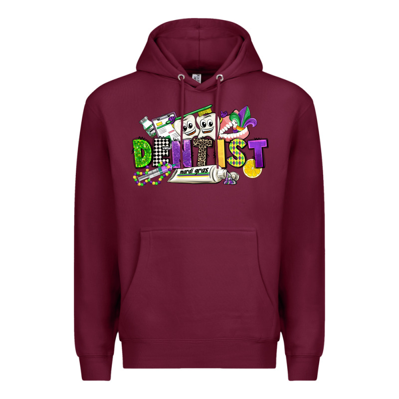Dentist Mardi Gras Premium Hoodie by CowGirlArtShop | Teevron