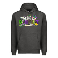 Charcoal Heather dentist mardi gras Premium Hoodie - CowGirlArtShop