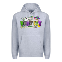 Heather Grey dentist mardi gras Premium Hoodie - CowGirlArtShop