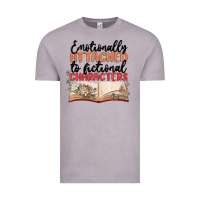Emotionally Attached To Fictional Characters Vintage Tee | Teevron