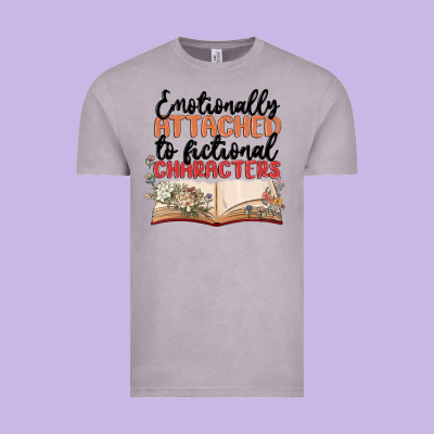 Emotionally Attached To Fictional Characters Vintage Tee Designed By Maliassmallbusiness
