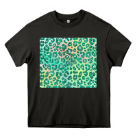 Asphalt green leopard glitter Heavy Core Tee - JahusDesignShop