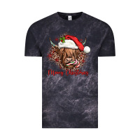 Cloud Black mooey christmas cow Vintage Tee - JahusDesignShop