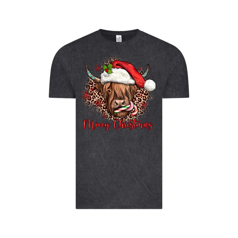 Mooey Christmas Cow Vintage Tee by JahusDesignShop | Teevron