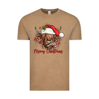Vintage Coffee mooey christmas cow Vintage Tee - JahusDesignShop