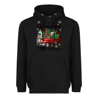 Black its the most wonderful time of the year Heavyweight Hoodie - CowGirlArtShop