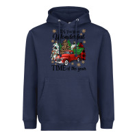 Navy its the most wonderful time of the year Heavyweight Hoodie - CowGirlArtShop