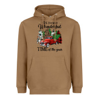 Toasted Coconut its the most wonderful time of the year Heavyweight Hoodie - CowGirlArtShop
