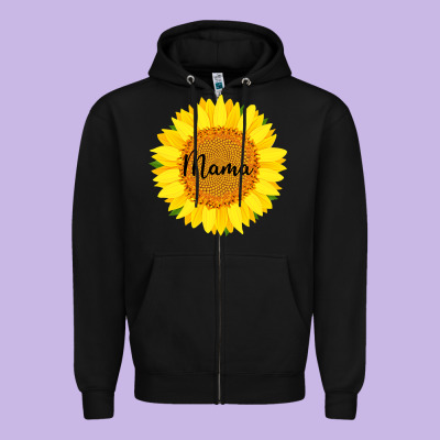 Sunflower Mama Zipper Hoodie Designed By Bettercallsaul