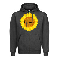 Charcoal Heather Sunflower Mama Zipper Hoodie - Bettercallsaul