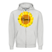 Dove Grey Sunflower Mama Zipper Hoodie - Bettercallsaul
