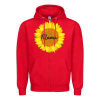 Red Sunflower Mama Zipper Hoodie - Bettercallsaul