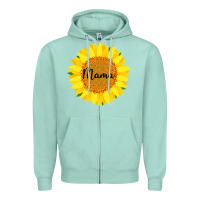 Seafoam Sunflower Mama Zipper Hoodie - Bettercallsaul