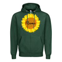 Sports Green Sunflower Mama Zipper Hoodie - Bettercallsaul
