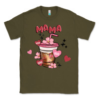 Army Green mama coffee cups Classic Tee - MaliasSmallBusiness