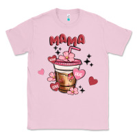 Bubblegum Pink mama coffee cups Classic Tee - MaliasSmallBusiness