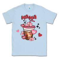Dusty Blue mama coffee cups Classic Tee - MaliasSmallBusiness