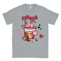 Heather Grey mama coffee cups Classic Tee - MaliasSmallBusiness