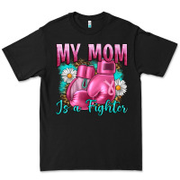 Black Breast Cancer My Mom Is A Fighter Premium Tee - Artiststas
