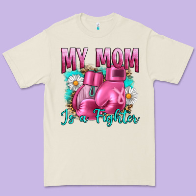 Breast Cancer My Mom Is A Fighter Premium Tee Designed By Artiststas