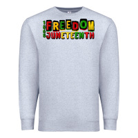 Heather Grey freedom juneteenth Premium Sweatshirt - CowGirlArtShop