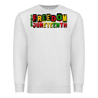 Oatmeal Heather freedom juneteenth Premium Sweatshirt - CowGirlArtShop