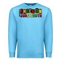 Ocean Blue freedom juneteenth Premium Sweatshirt - CowGirlArtShop