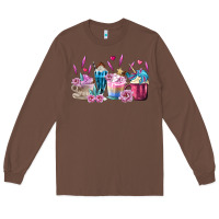 Chestnut Unicorn Coffee Cups Long Sleeve Tee - MaliasSmallBusiness
