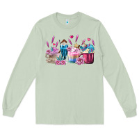 Matcha Unicorn Coffee Cups Long Sleeve Tee - MaliasSmallBusiness