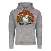 Merry Christmas Santa Rainbow Vintage Hoodie | Teevron
