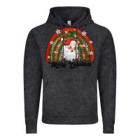 Vintage Black merry christmas santa rainbow Vintage Hoodie - Jasminsmagicworld