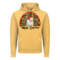 Vintage Mustard merry christmas santa rainbow Vintage Hoodie - Jasminsmagicworld