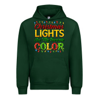 Forest Green christmas lights are my favorite color Urban Hoodie - FaDigitalArtStudio