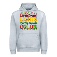 Heather Grey christmas lights are my favorite color Urban Hoodie - FaDigitalArtStudio