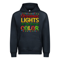 Navy christmas lights are my favorite color Urban Hoodie - FaDigitalArtStudio