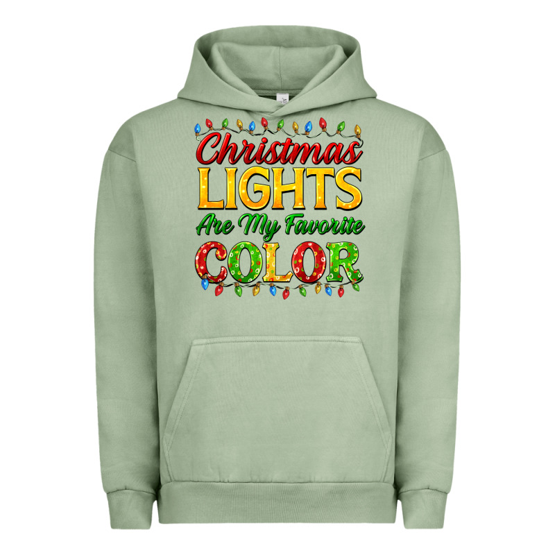 Christmas Lights Are My Favorite Color Urban Hoodie by FaDigitalArtStudio | Teevron