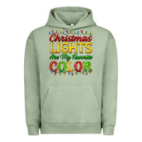 Pigment Oil Green christmas lights are my favorite color Urban Hoodie - FaDigitalArtStudio