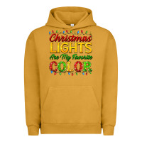 Pigment Peanut Butter christmas lights are my favorite color Urban Hoodie - FaDigitalArtStudio