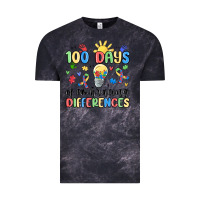 Cloud Black 100 days of embracing differences Vintage Tee - MaliasSmallBusiness