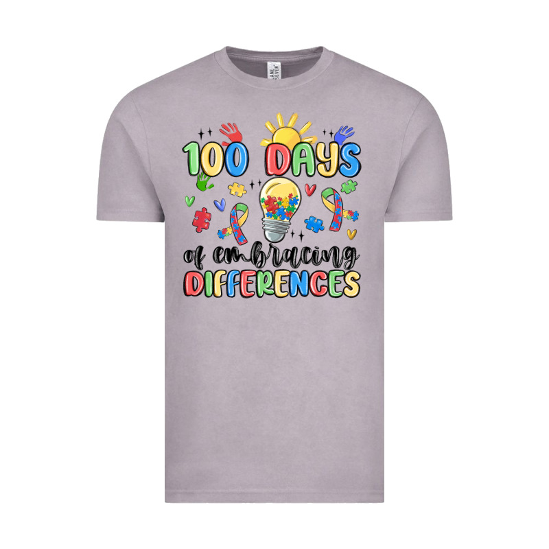 100 Days Of Embracing Differences Vintage Tee by MaliasSmallBusiness | Teevron