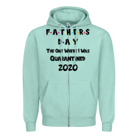 Seafoam Father s Day The One Where I Was Quarantined 2020 Zipper Hoodie - Bettercallsaul